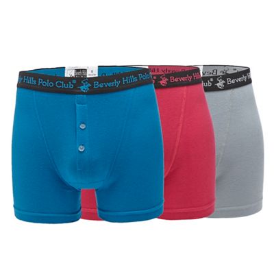 Beverly Hills Polo Club Pack of three multi-coloured boxer briefs